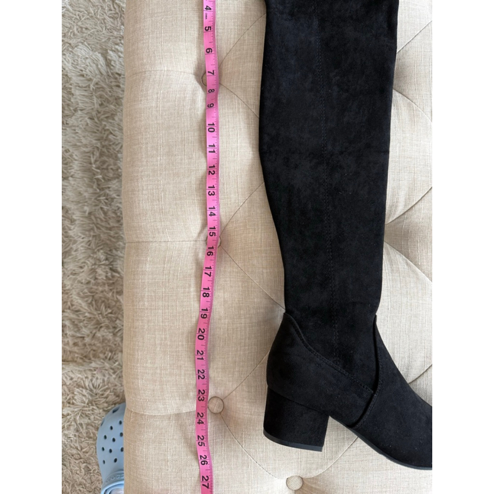 Women's NNG Black Over the Knee Boots Size 40 (9) - Picture 9 of 11